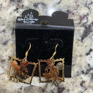 Mickey gold earrings